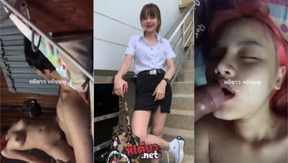 คลิปหลุดใหม่ล่าสุด นักศึกษามอดัง เย็ดกับแฟนดูร่านควยจัด เย็ดไปเล่นกล้องไปครางอย่างเสียว ก่อนโดนแตกใส่ปากฟินๆ