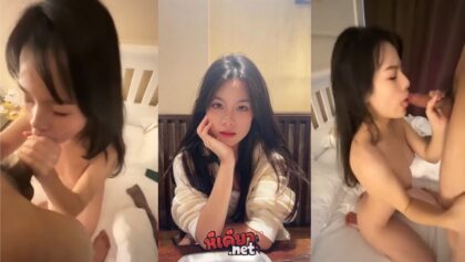 คลิปหลุดน้องมะหมวย สาววัยรุ่นหน้าตาดี ตัวเล็กหุ่นกำลังน่าเย็ด โม๊คควยให้ผัวอย่างเด็ด โครตได้อารมณ์