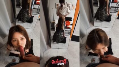คลิปหลุดสาวสวย เงี่ยนหีหนักมากควักควยแฟนหนุ่มออกมาดูดอย่างเสียว จับโม็คควยหน้ากระจกทั้งอมทั้งเลีย หิวควยสุดๆลีลาอย่างเด็ด