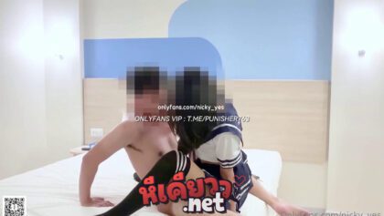 คลิปหลุดOnlyfans nicky_yes นิคกี้หนุ่มขี้เงี่ยนมาเอาชุดคอสเพลย์ให้สาวที่นัดเย็ดใส่ มาจับเย็ดสาวแหวกขาขึ้นขย่มเย็ดร่อนเอวโครตเด็ด ซอยหีอย่างมันส์ นวดนมแจ่มๆ ครางเสียวโครตดีลีลาอย่างมันส์