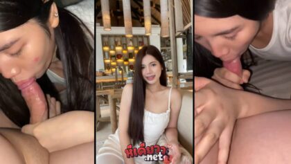คลิปหลุดทางบ้าน สาววัยใสอมควยอย่างก่งสาวน้อยหน้าใสแต่ไม่ใสอมไม่ยั้ง นมใหญ่มากเกินตัวน่าเย็ดสุดๆอิจฉาพ่อหนุ่มคนนี้ได้ล่อสาวอย่างแจ่ม  xxx thaiporn