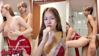 คลิปหลุด onlyfans mojiniim น้องนุ่มนิ่มตื่นเช้ามาโดนแฟนเงี่ยนจัดเลยจับดูดนมแล้วจับเย็ดซ้อยหีท่าหมากระเด้าเด็ดๆ